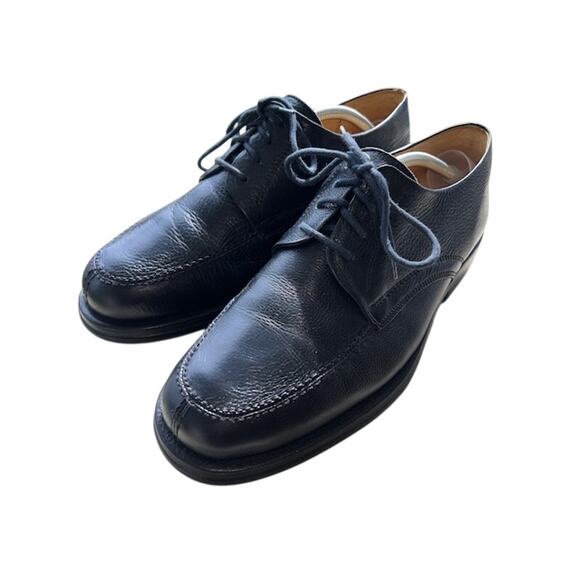 Sandro Moscoloni Vineyard Oxford Black Leather Apron Split Toe Shoes Size 10.5D main image 9